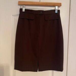 Ann Taylor Loft Chocolate Brown Skirt